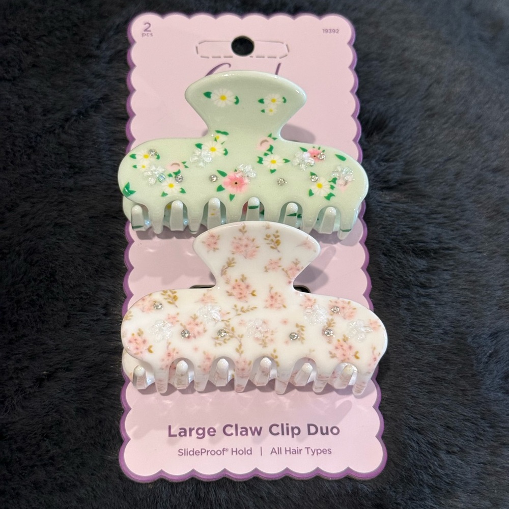Floral Claw Clip Duo NWT 🌸🌼🌺